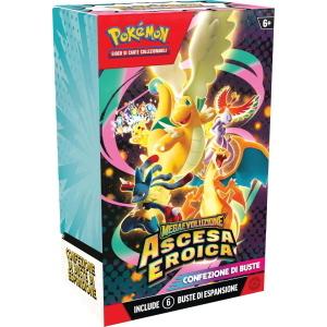 POKEMON ASCESA EROICA MEGA EVOLUZIONE 6 BUSTE