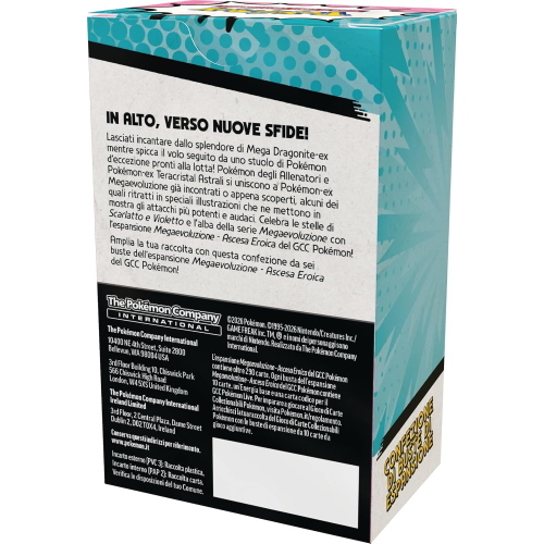 POKEMON ASCESA EROICA MEGA EVOLUZIONE 6 BUSTE