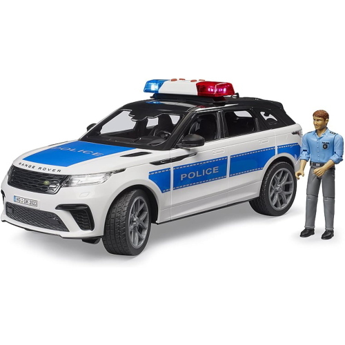 BRUDER RANGE ROVER VELAR POLICE CON PERSONAGGIO