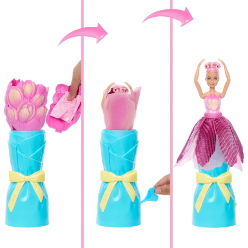 BARBIE FLOWER REVEAL TULIPANO ROSA