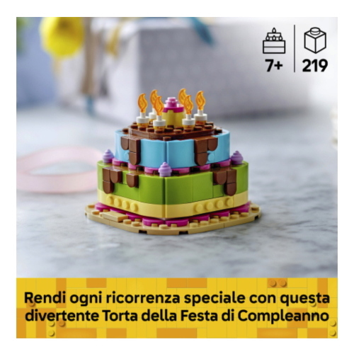 LEGO SEASONS AND OCCASIONS TORTA DELLA FESTA DI COMPLEANNO