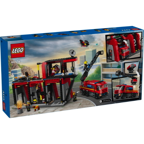 LEGO CITY CASERMA DEI POMPIERI E AUTOPOMPA