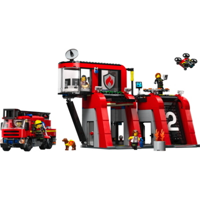 LEGO CITY CASERMA DEI POMPIERI E AUTOPOMPA