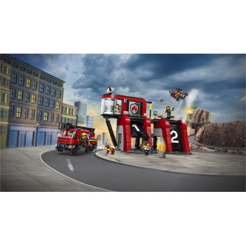 LEGO CITY CASERMA DEI POMPIERI E AUTOPOMPA