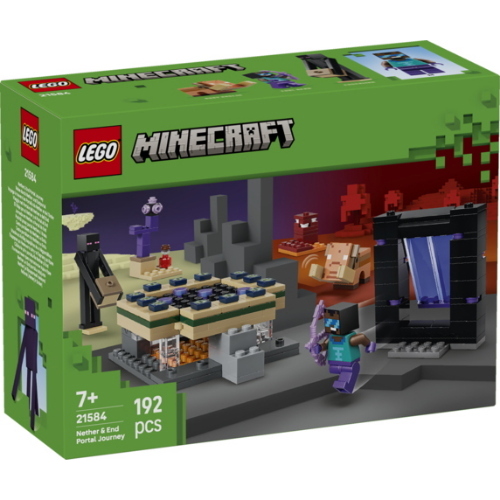 LEGO MINECRAFT VIAGGIO NEL PORTALE DEL NETHER E DELL'END