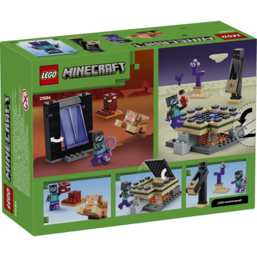 LEGO MINECRAFT VIAGGIO NEL PORTALE DEL NETHER E DELL'END