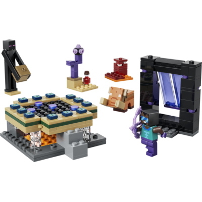 LEGO MINECRAFT VIAGGIO NEL PORTALE DEL NETHER E DELL'END