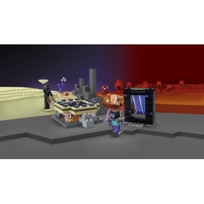 LEGO MINECRAFT VIAGGIO NEL PORTALE DEL NETHER E DELL'END
