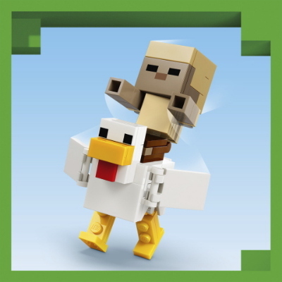 LEGO MINECRAFT ATTACCO NEL DESERTO DEL FANTINO DI POLLI