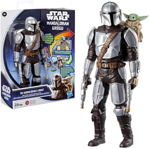 STAR WARS CACCIATORE DI TAGLIE DEL MANDALORIANO E GROGU ELETTRONICO