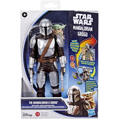 STAR WARS CACCIATORE DI TAGLIE DEL MANDALORIANO E GROGU ELETTRONICO