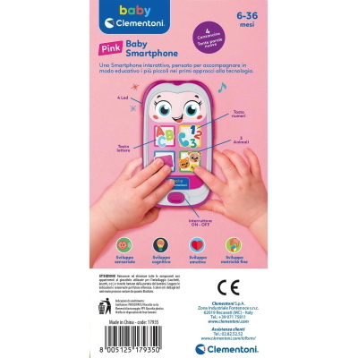 CLEMENTONI TELEFONO PER BAMBINI PINK