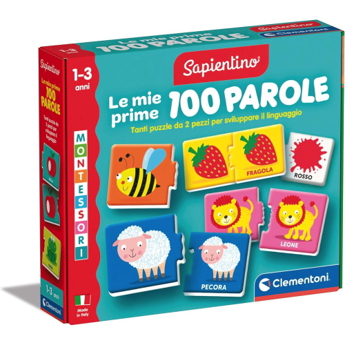 SAPIENTINO MONTESSORI  LE MIE PRIME 100 PAROLE