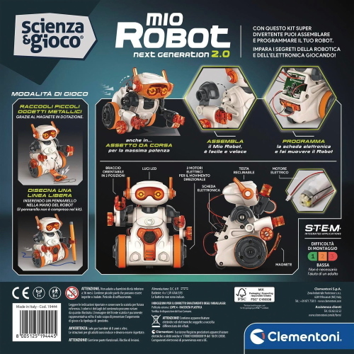 CLEMENTONI SCIENZA E GIOCO MIO ROBOT NEW
