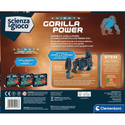 CLEMENTONI SCIENZA E GIOCO GORILLA ROBOT