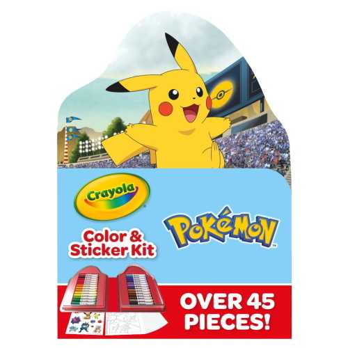CRAYOLA VALIGETTA COLORI & ADESIVI POKEMON