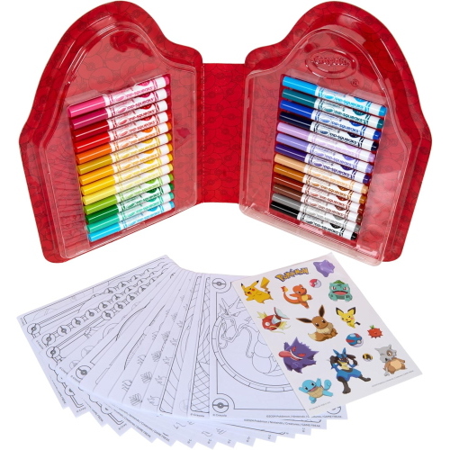 CRAYOLA VALIGETTA COLORI & ADESIVI POKEMON