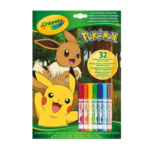 CRAYOLA ALBUM ATTIVITÀ E COLORING POKÉMON