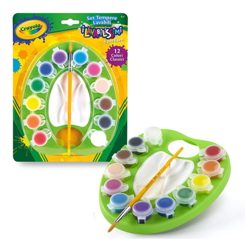 CRAYOLA LAVABILISSIMI - SET 12 TEMPERE ULTRA LAVABILI