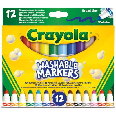 CRAYOLA 12 PENNARELLI PUNTA MAXI LAVABILI