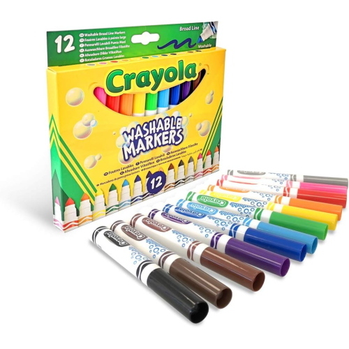 CRAYOLA 12 PENNARELLI PUNTA MAXI LAVABILI