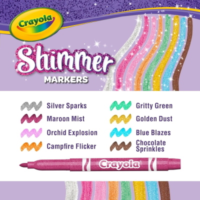 CRAYOLA 8 PENNARELLI GLITTER