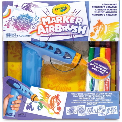 CRAYOLA AEROGRAFO CON PENNARELLI COLORBLAST SCRIBBLE SCRUBBLE