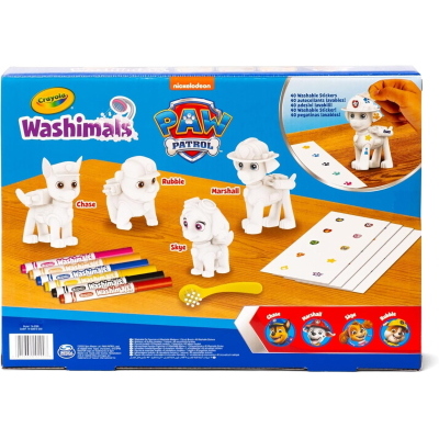 CRAYOLA WASHIMALS PETS - SET ATTIVITÀ 4 CUCCIOLI ASS.TI CON ADESIVI
