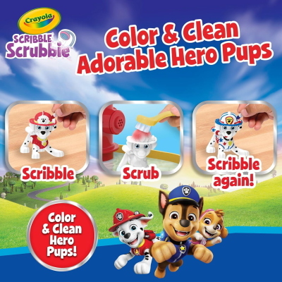 CRAYOLA WASHIMALS PETS - SET ATTIVITÀ 4 CUCCIOLI ASS.TI CON ADESIVI
