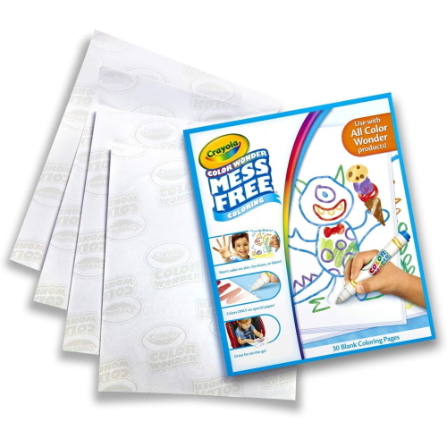 CRAYOLA ALBUM FOGLI PER COLORING SET COLOR WONDER PENNELLO MAGICO