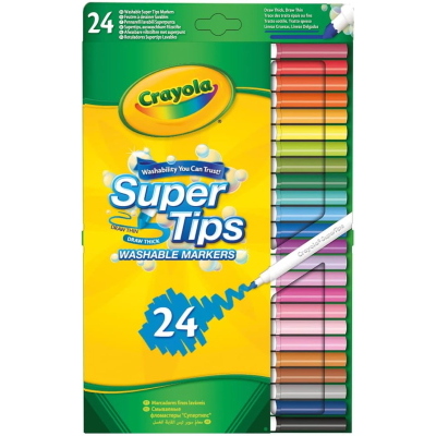 CRAYOLA 24 PENNARELLI SUPERPUNTA LAVABILI