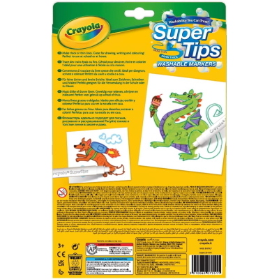 CRAYOLA 24 PENNARELLI SUPERPUNTA LAVABILI