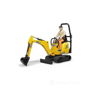 BRUDER JCB MICRO ESCAVATORE 8010 CTS CON PERSONAGGIO
