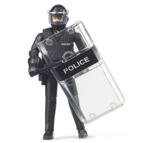POLIZIOTTO FORZE SPECIALI CON ACCESSORI