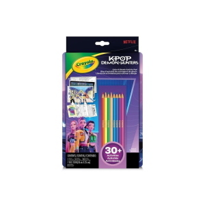 CRAYOLA K-POP DEMON HUNTERS ALBUM DISEGNA E COLORA