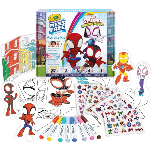 CRAYOLA ACTIVITY SET COLOR WONDER DISNEY MARVEL SPIDEY