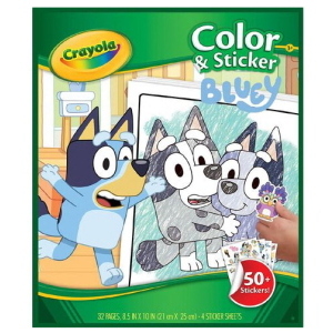 CRAYOLA ALBUM COLOR & STICKER BLUEY