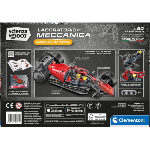 CLEMENTONI SCIENZA E GIOCO AUTO DA CORSA
