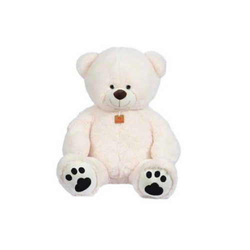 ORSO PANNA 100CM C/ZAMPE RICAMATE
