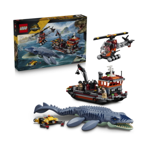LEGO JURASSIC WORLD ATTACCO ALLA BARCA DEL DINOSAURO MOSASAURUS