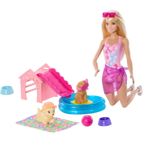 BARBIE PUPPY POOL PARTY