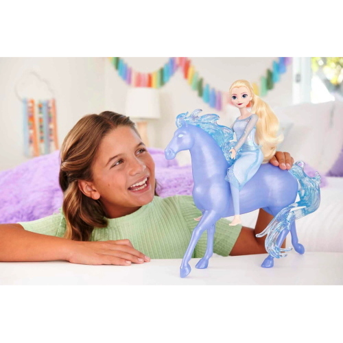DISNEY FROZEN ELSA E NOKK CREATURA ACQUATICA A FORMA DI CAVALLO