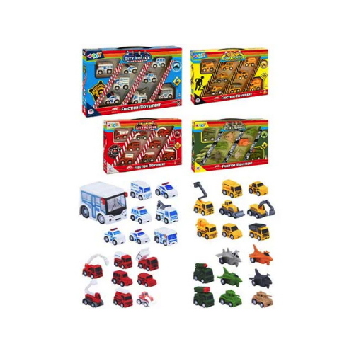 VEICOLI 8PZ FRIZIONE 4 SET ASSORTITI
