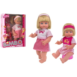 BAMBOLA 40 CM BEVE/BAGNA C/BAMBOLA 30CM