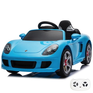 AUTO BT LI-ION PORSCHE CARRERA GT 12V AZZURRA R/C