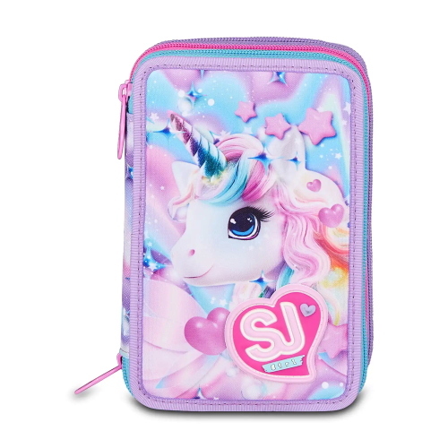 ASTUCCIO 3 ZIP SJ GANG GLOW LED UNICORN GIRL