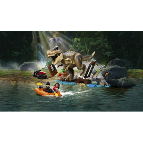 LEGO JURASSIC WORLD FUGA SUL FIUME DAL T-REX