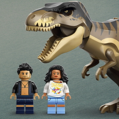 LEGO JURASSIC WORLD FUGA SUL FIUME DAL T-REX
