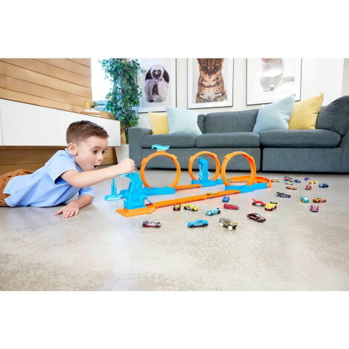HOT WHEELS PISTA TRIPLO LOOP PLAYSET
