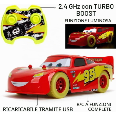 DISNEY/PIXAR CARS GLOW RACER RC IN SCALA 1:14, CM.31